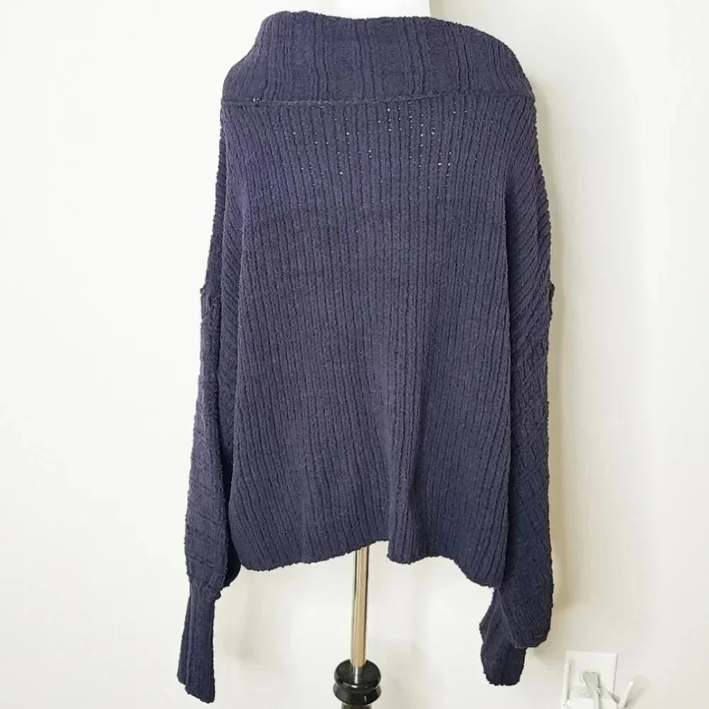 NWT Free People Black Be Yours Sweater L